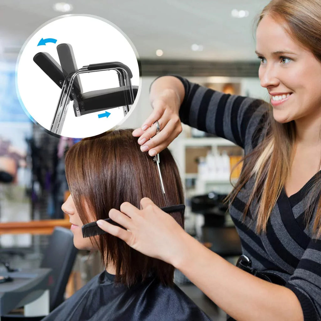 Salon Chair for Hair Stylist Barber Chair Hair Stylist Chair Heavy Duty Modern Fashion Auto Reclining Shampoo Chair Spa Beauty Equipment for Women Men, Black