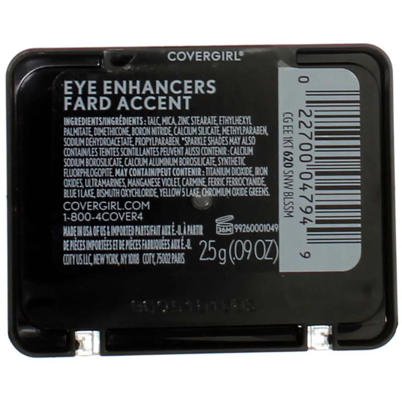 CoverGirl Eye Enhancers 1 Kit Eye Shadow, Snow Blossom [620] 0.09 oz (Pack of 4) - Exclusive Design