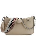 Stylish Pre-owned LOUIS VUITTON Easy Pouch On Strap Epi Leather Shoulder Bag Cream