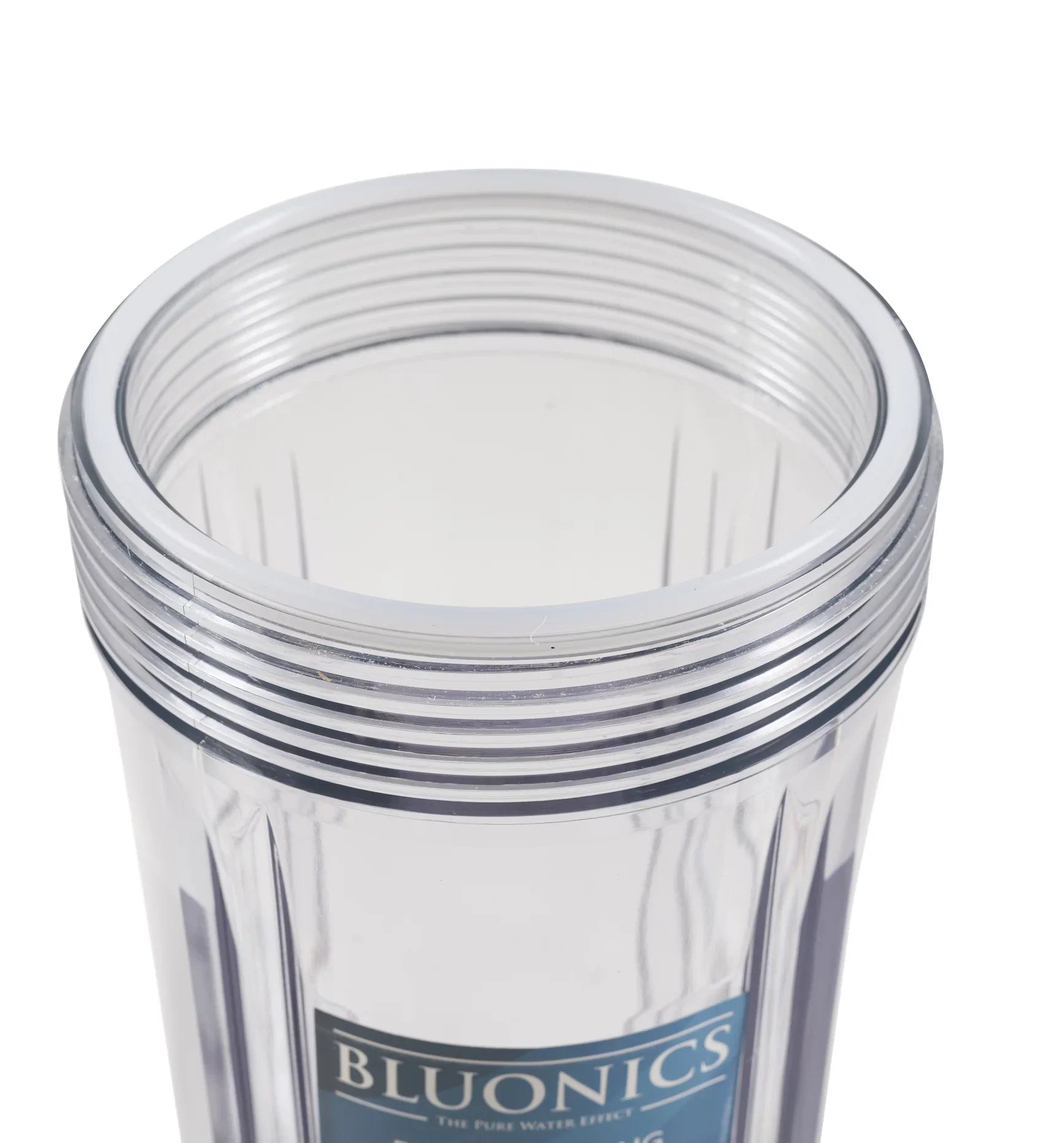 10" Big Blue Whole House Water Filter 5 Micron Carbon Block with Clear Blue transparent housing