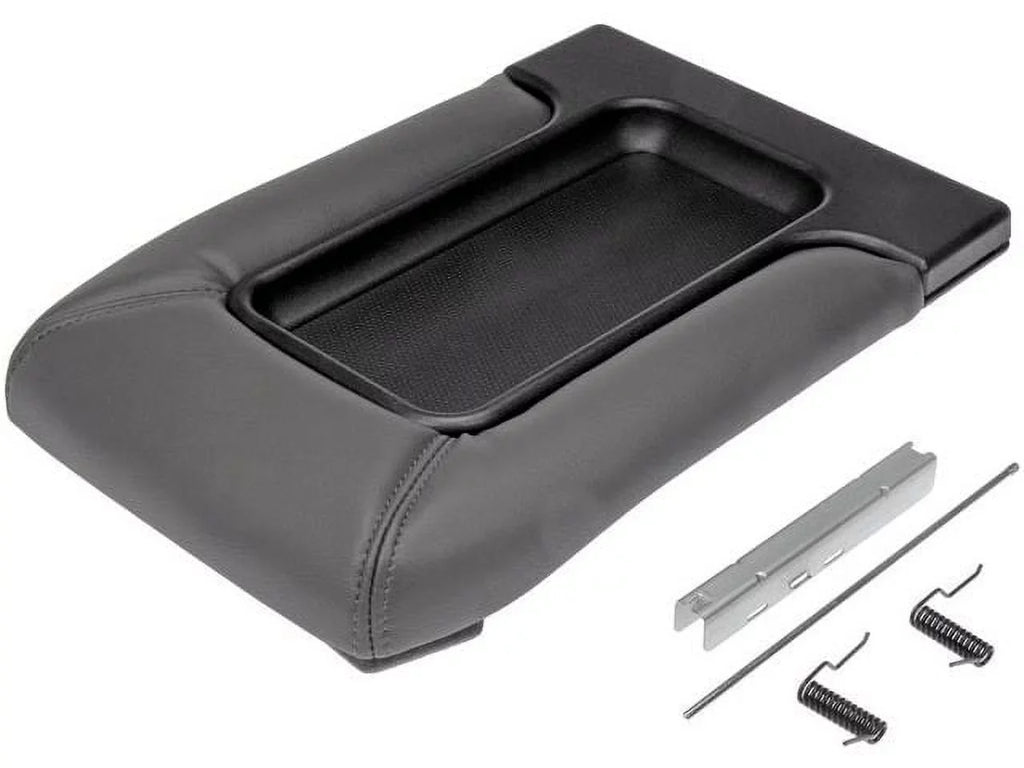Console Lid - Dark Gray - Front Row with Split Bench Seat - Compatible with 2001 - 2006 GMC Sierra 1500 2002 2003 2004 2005