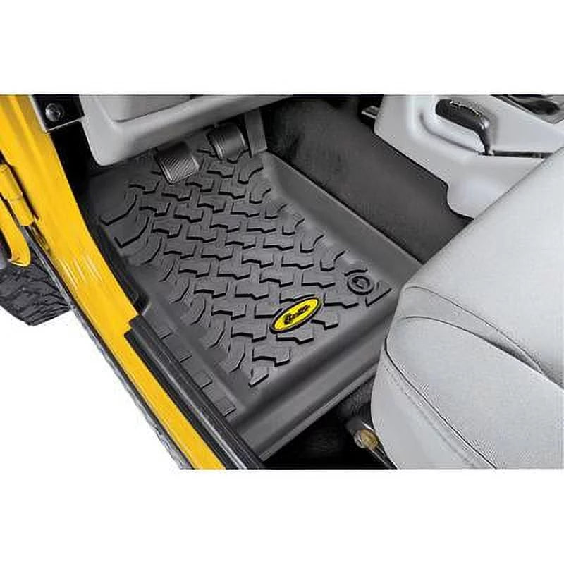 Bestop - 51511-01 - Floor Mats Fits select: 1989-1995 JEEP WRANGLER / YJ, 1987-1988 JEEP WRANGLER - Exclusive Design