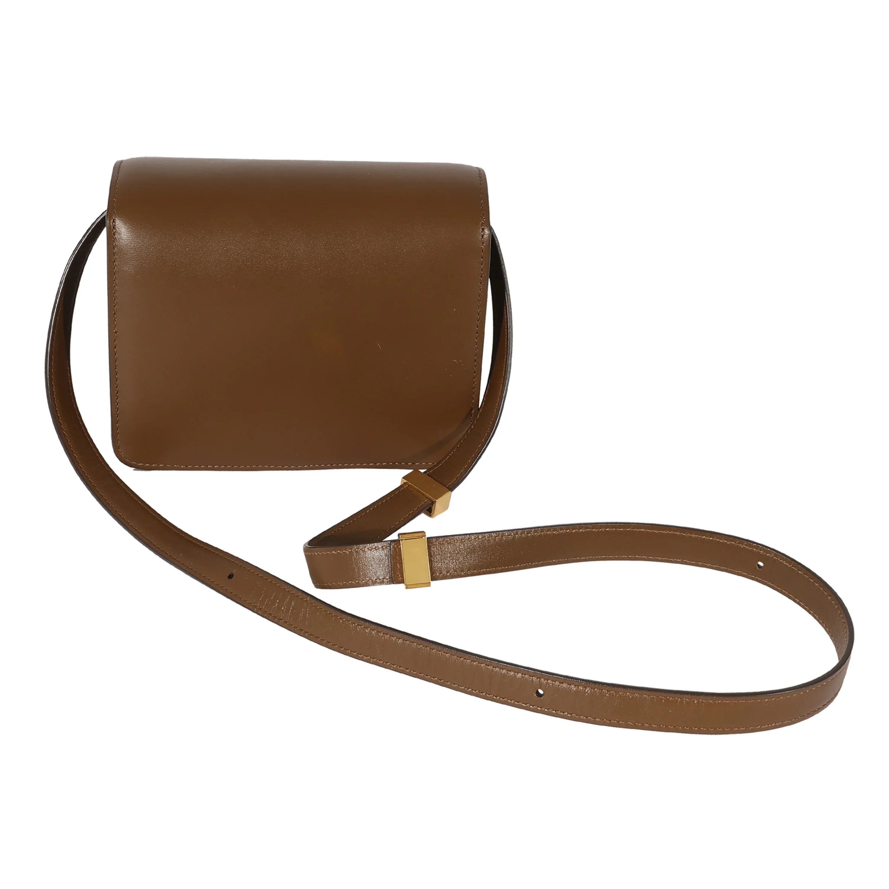 Celine Brown Smooth Leather Small Box Bag Pre-Owned - Exclusive Design