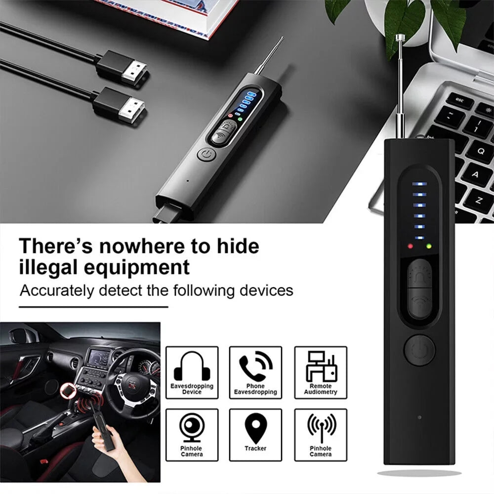 JahyElec Smart Signal Gear Anti-spy Hidden Camera Detector - RF Audio Detection Device