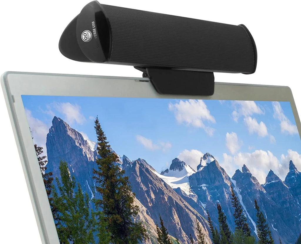 SonaVERSE USB Speakers for Laptop Computer - USB Powered Mini Sound Bar with -On Portable External Speaker