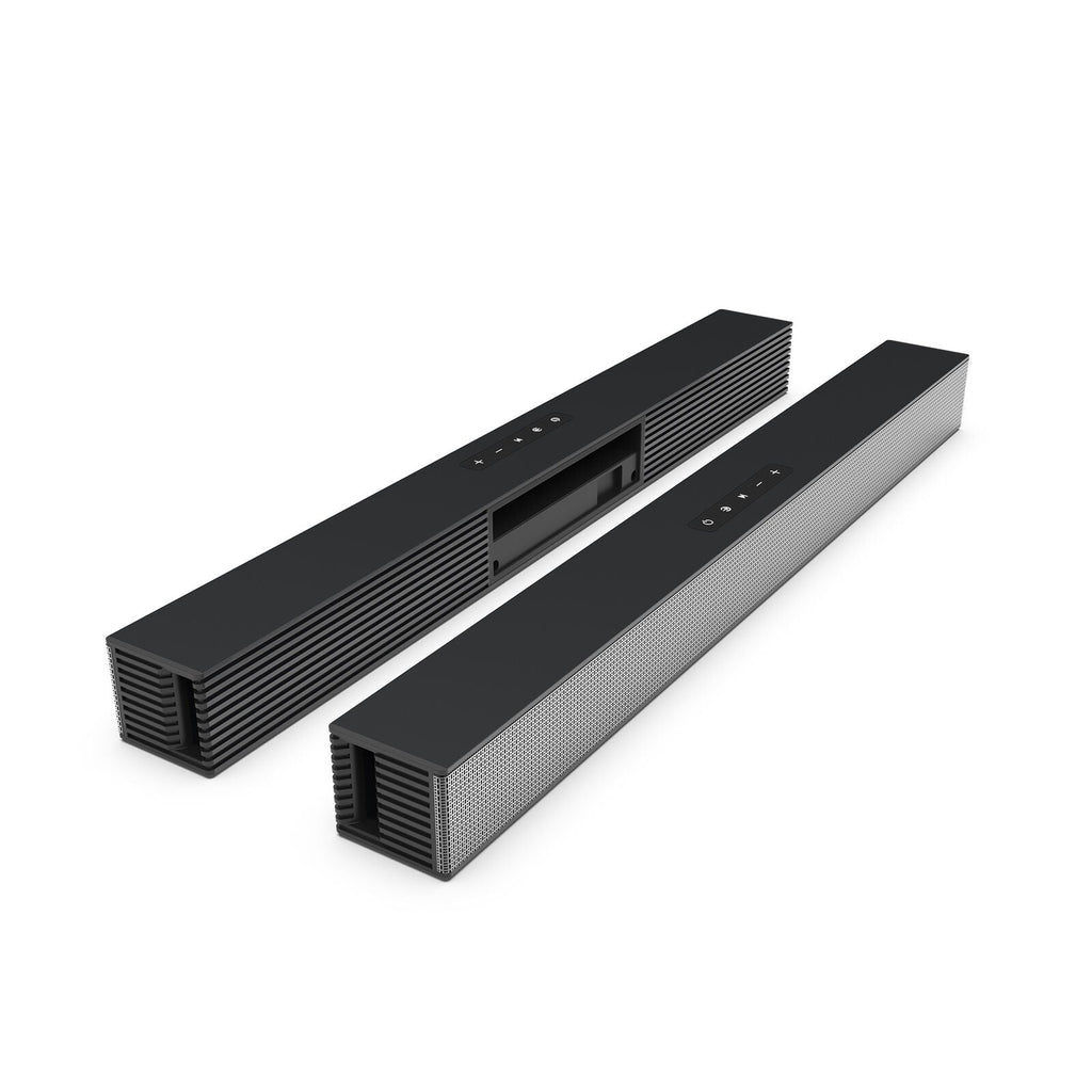 CJC Sound Bars for TV PC Gaming Monitor Sound Bar with Bluetooth 5.0/HDMI ARC/AUX/USB Bass Adjustable Wall Mountable - Exclusive Design