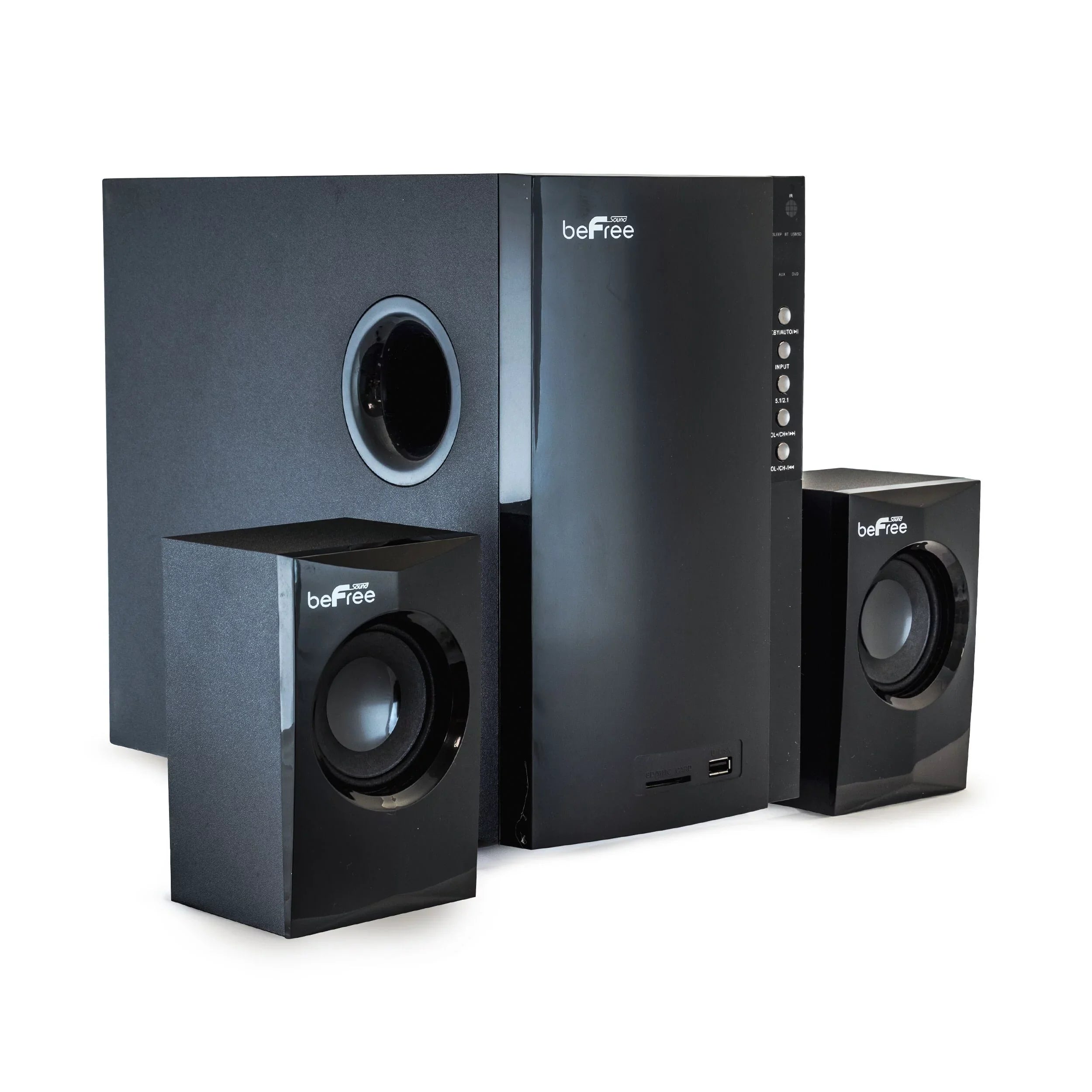 beFree Sound 5.1 CA Surround Sound Bluetooth Speaker System w/ Remote - Exclusive Design
