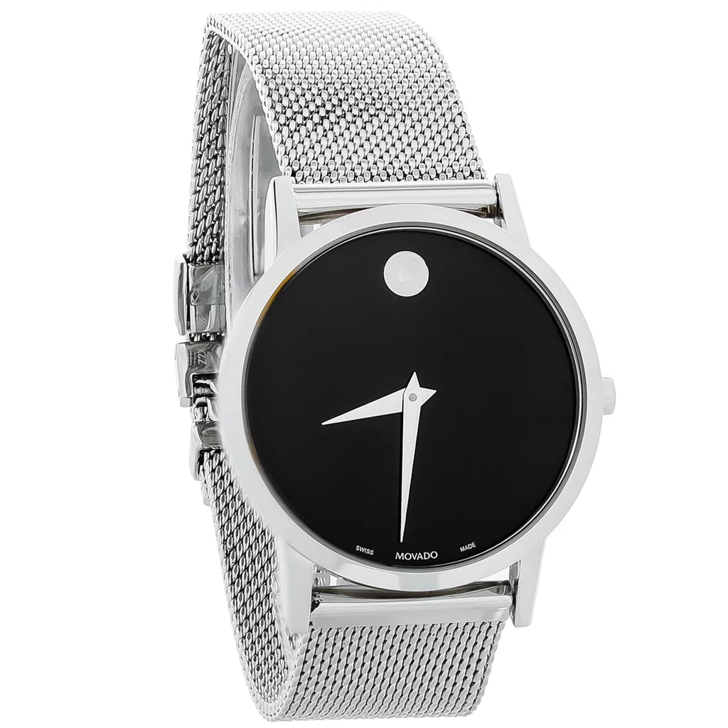 Movado Classic Museum Ladies Stainless Steel Swiss Quartz Watch 0607646