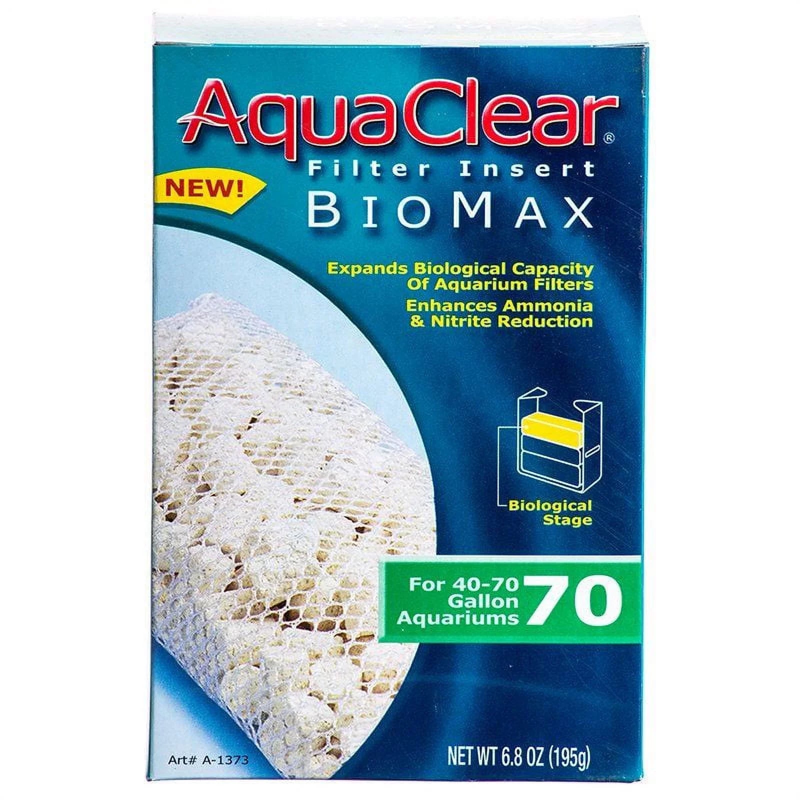 Aquaclear Bio Max Filter Insert Bio Max 70 (Fits AquaClear 70 & 300) (3 Pack) - Exclusive Design