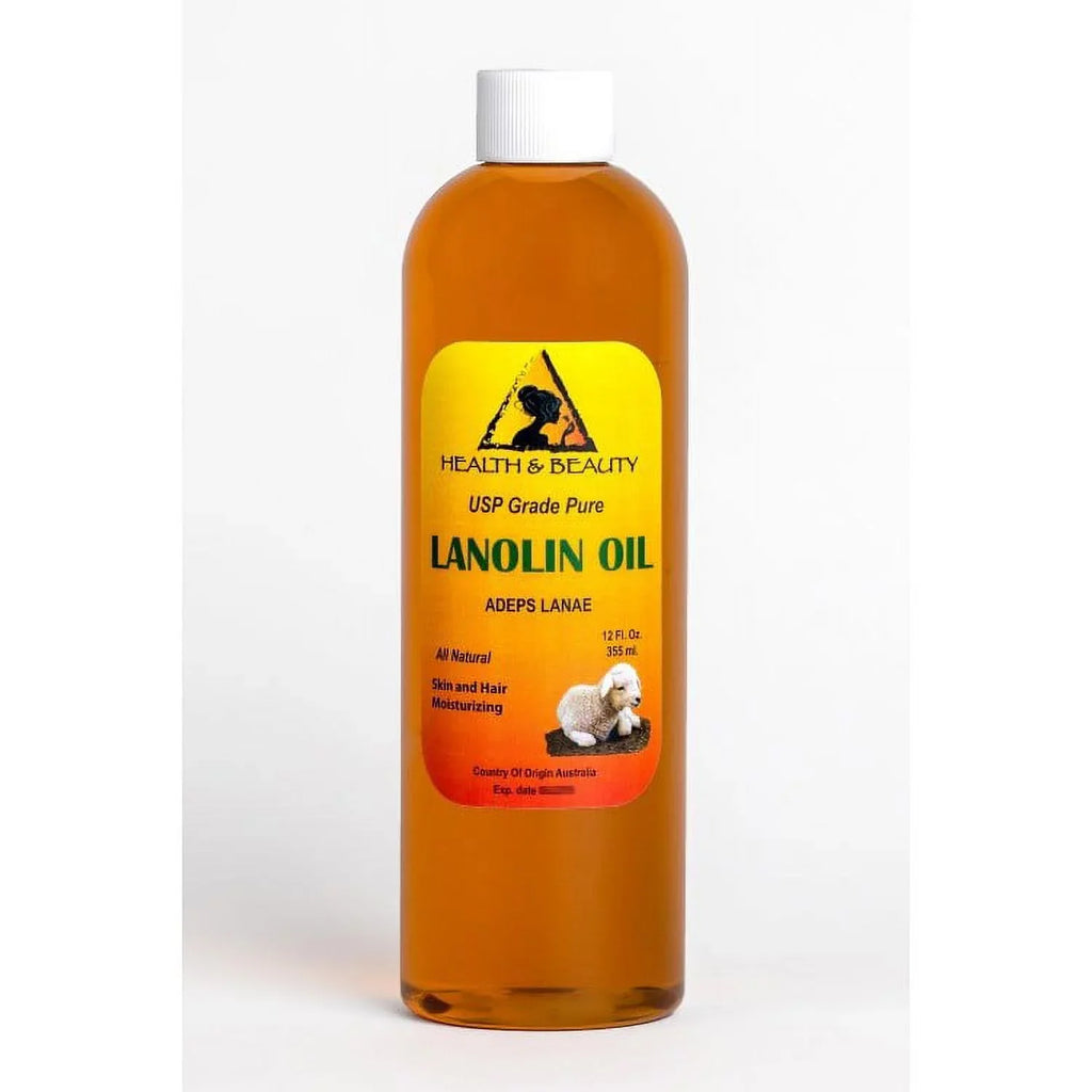 Stylish LANOLIN OIL USP GRADE PHARMACEUTICAL SKIN HAIR LIPS MOISTURIZING 100% PURE 12 OZ