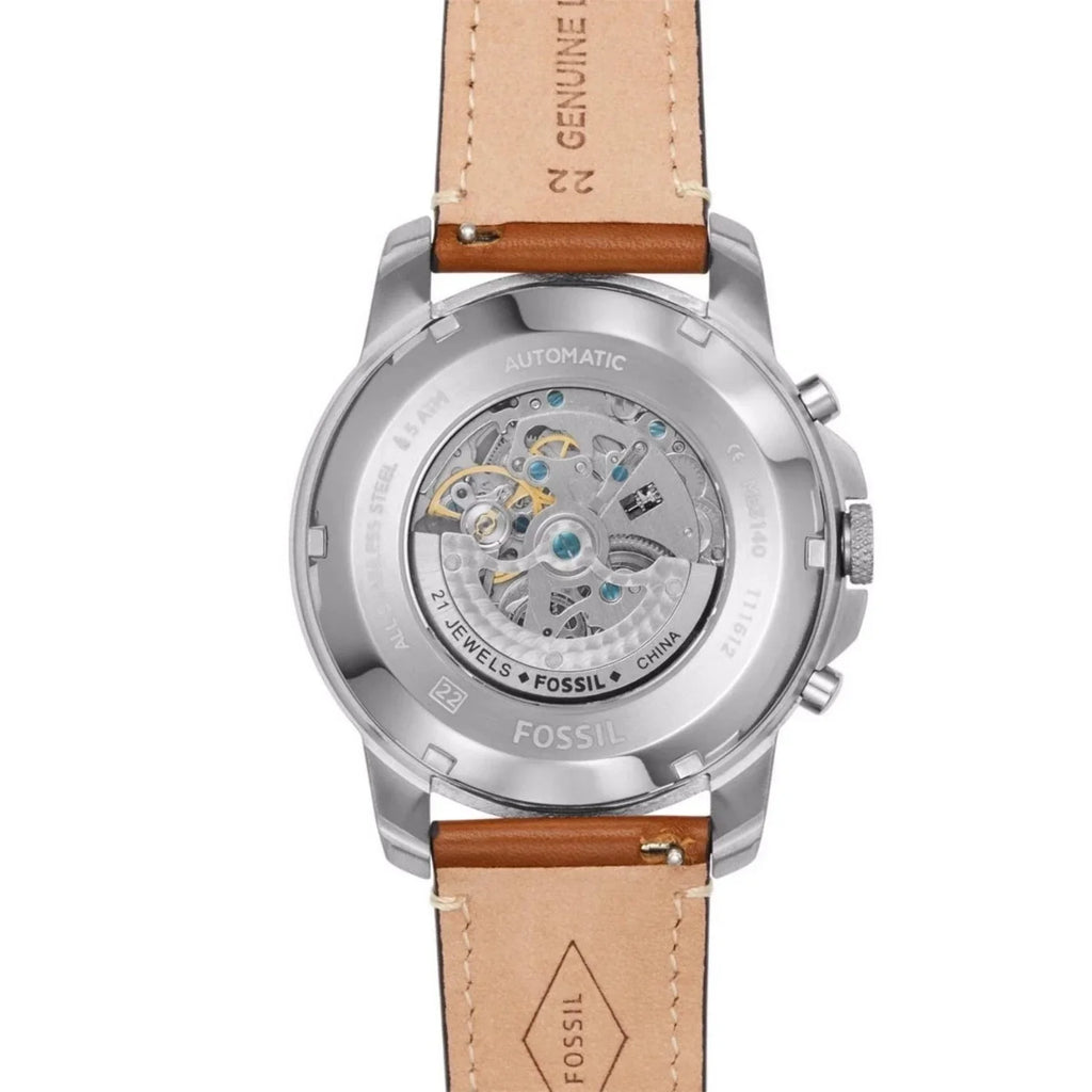 Stylish Fossil Men's Grant ME3140 Silver Stainless-Steel Automatic Dress Watch