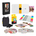 Stylish KODAK Smile Instant Print Digital Camera (White/Yellow) Photo Frames Bundle with Soft Case