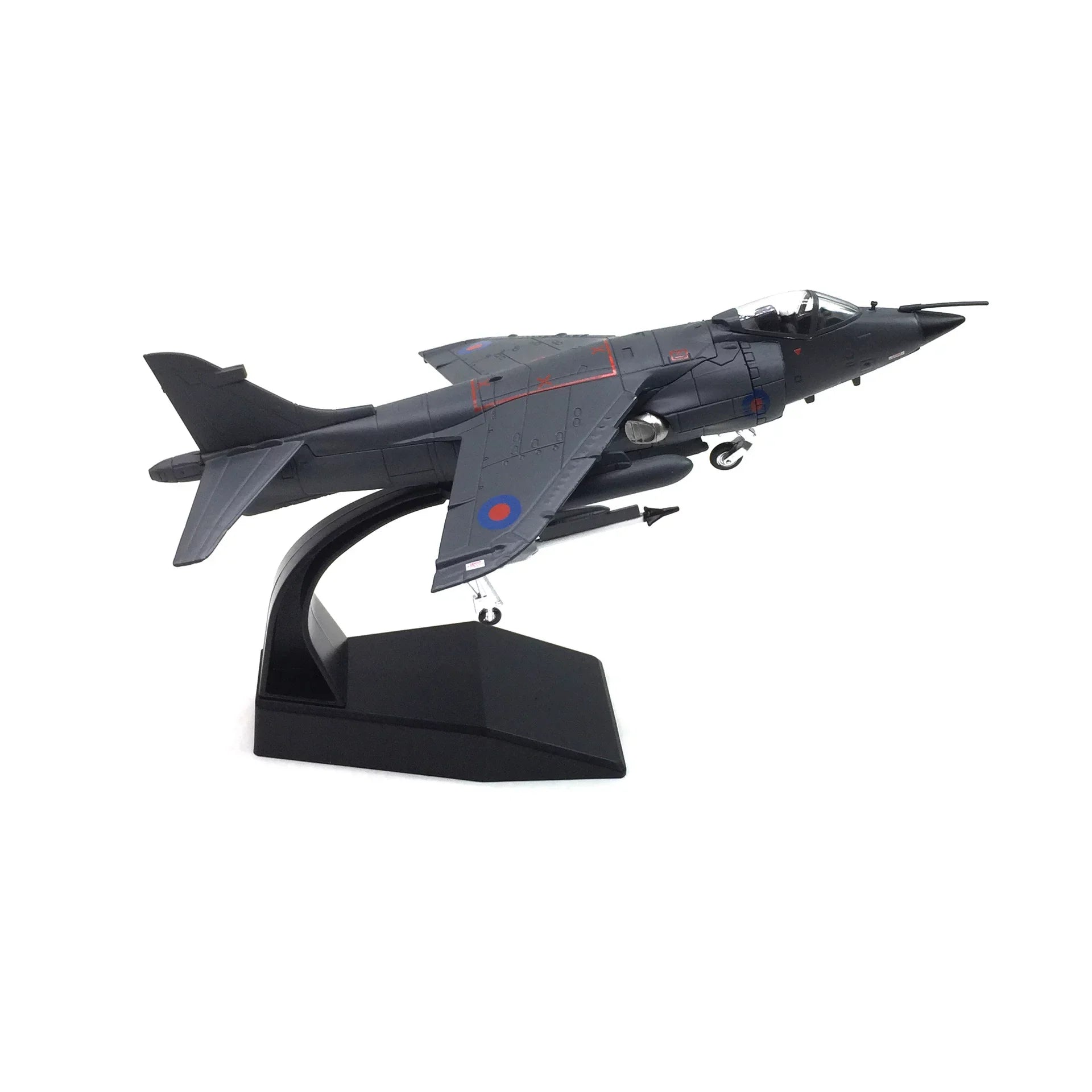 Stylish 1:72 UK Air Force 1982 Sea Harrier Jet Fighter Model Military Fighter Aircraft Model Alloy Simulation Collection Display
