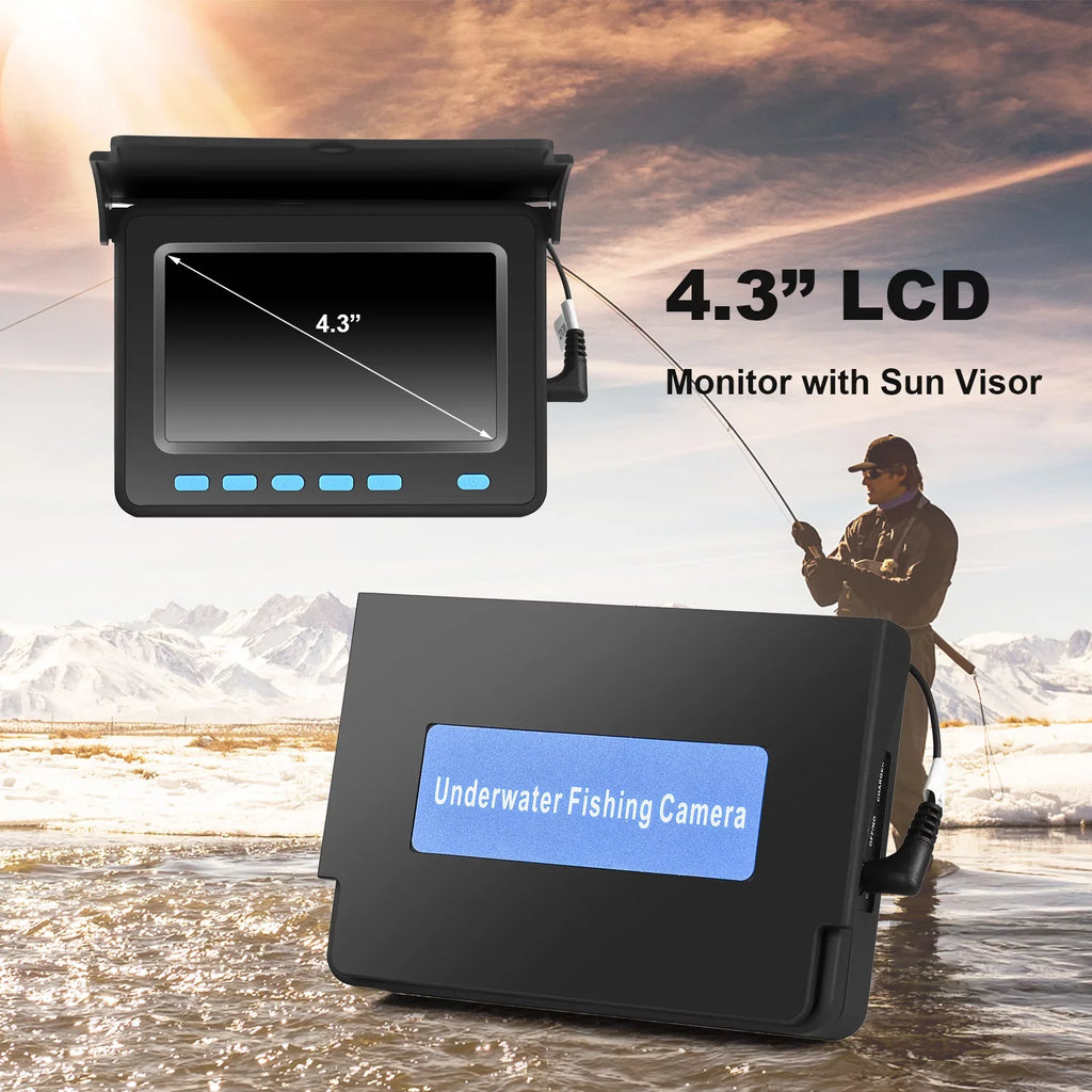 Waterproof Underwater Fishing Camera Fish Finder LCD 140Â° Wide Angle - Exclusive Design