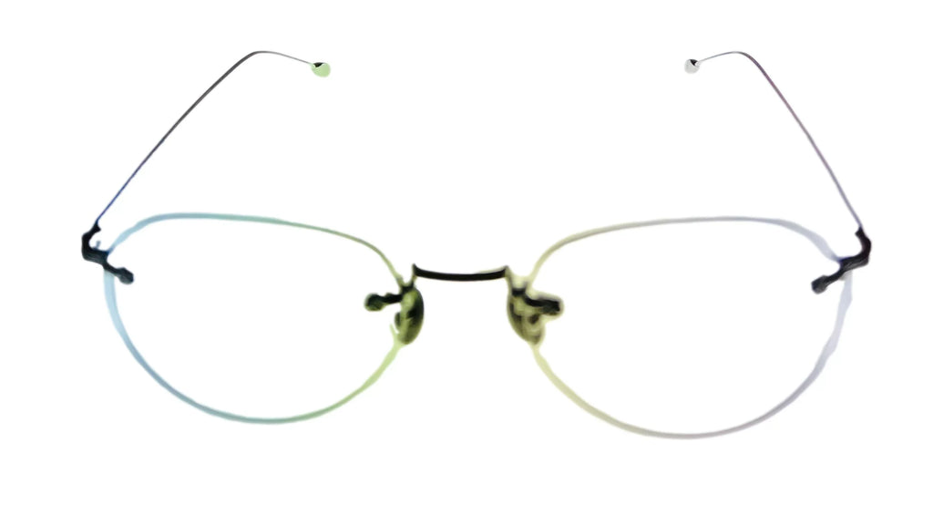 Stylish John Varvatos Rimless Round Mens Silver Metal Eyewear Frame V170. 53mm