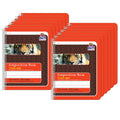 Primary Composition Book, 5/8" Ruled, Spiral Bound, Red/Tiger, 9.75" x 7.5", 200 Pages, Pack of 12 - Exclusive Design