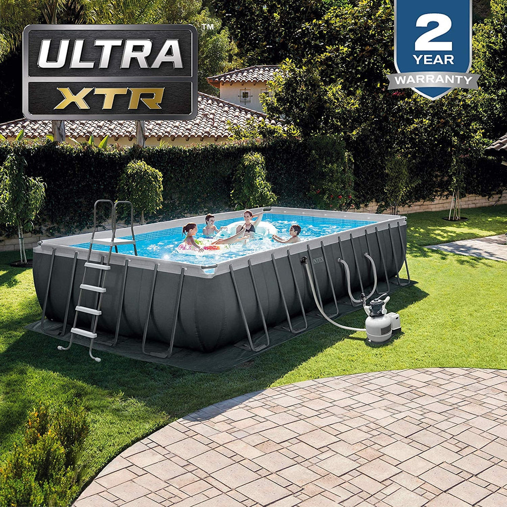 Stylish Intex 12 x 24 x 52" REC Ultra XTR Frame Pool Set