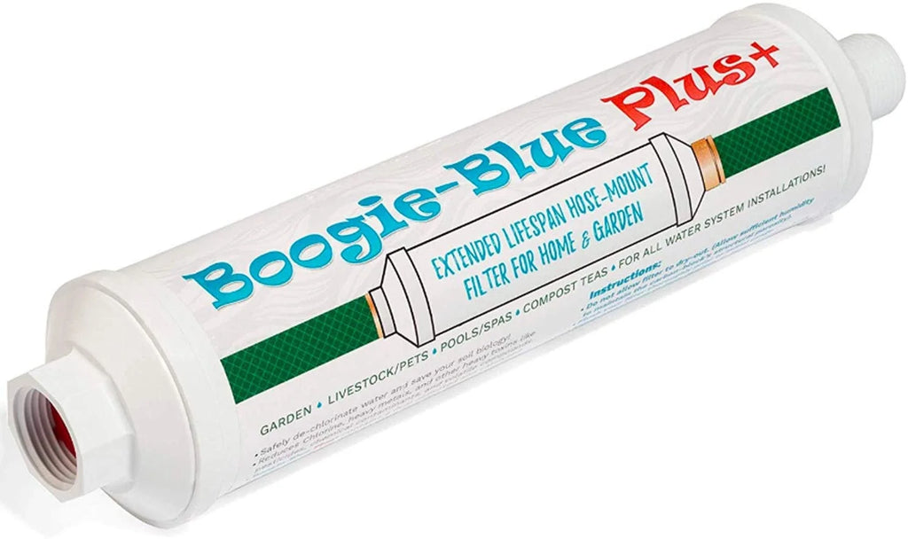 Water Filter for RV and Garden Hose Use - 45,000 Gallon Output- Boogie Blue Plus