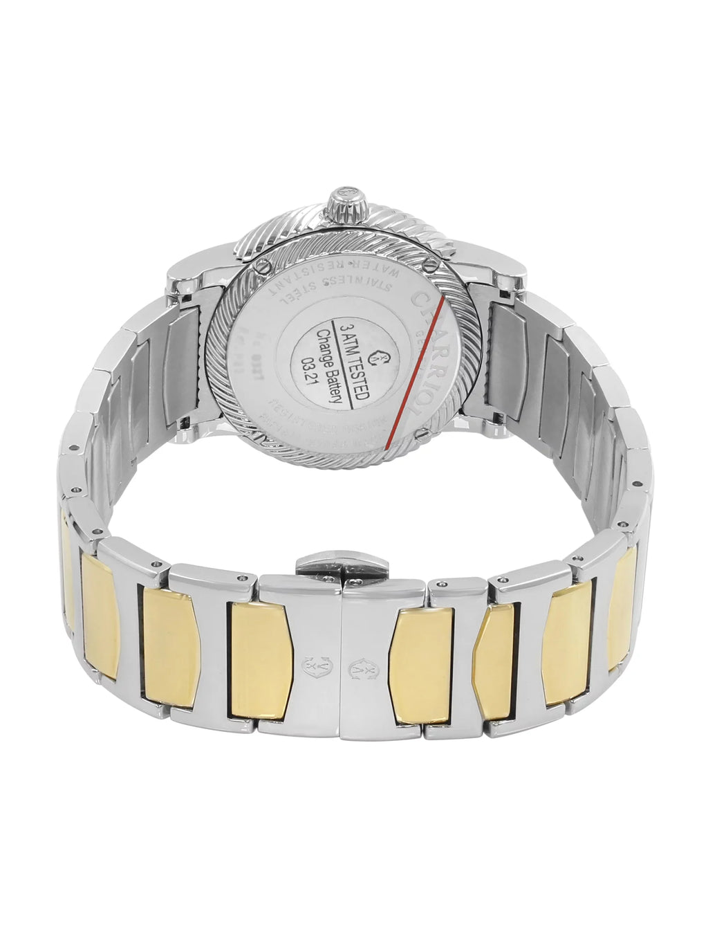 Charriol Parisii MOP 0.40cttw Two Tone Steel Quartz Ladies Watch P33SY2D.921.001 - Exclusive Design