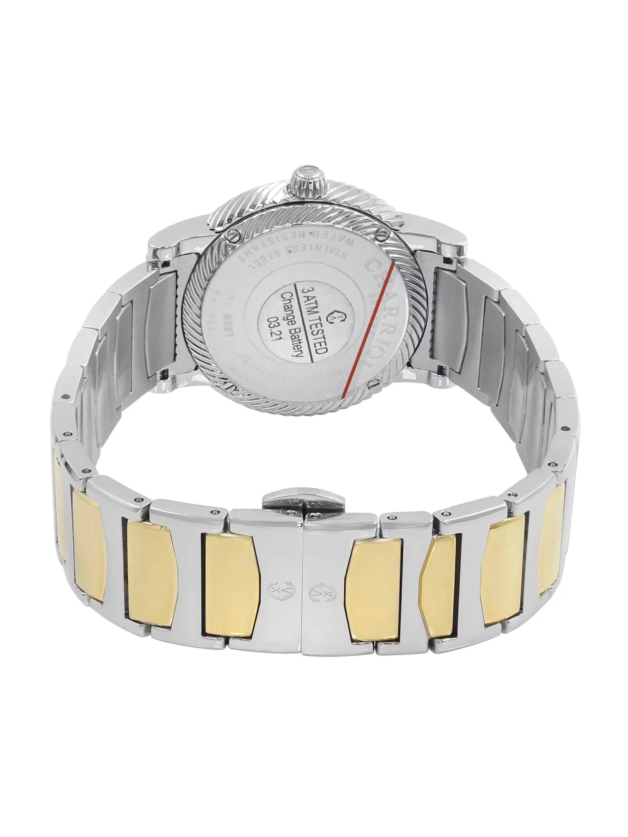 Charriol Parisii MOP 0.40cttw Two Tone Steel Quartz Ladies Watch P33SY2D.921.001 - Exclusive Design