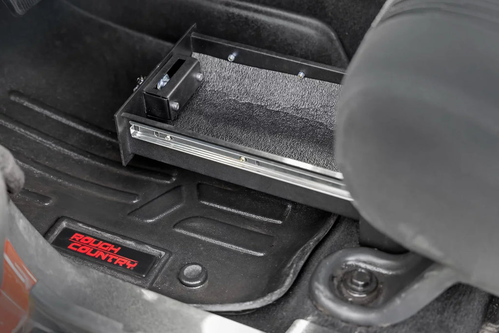 Rough Country Under Seat Lock Box for 2007-2018 Jeep Wrangler JK/JKU - 99035 - Exclusive Design