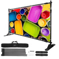 SHZOND 10 x 8ft Backdrop Banner Stand Kit, Large Photography Background Support Stand Banner Stand