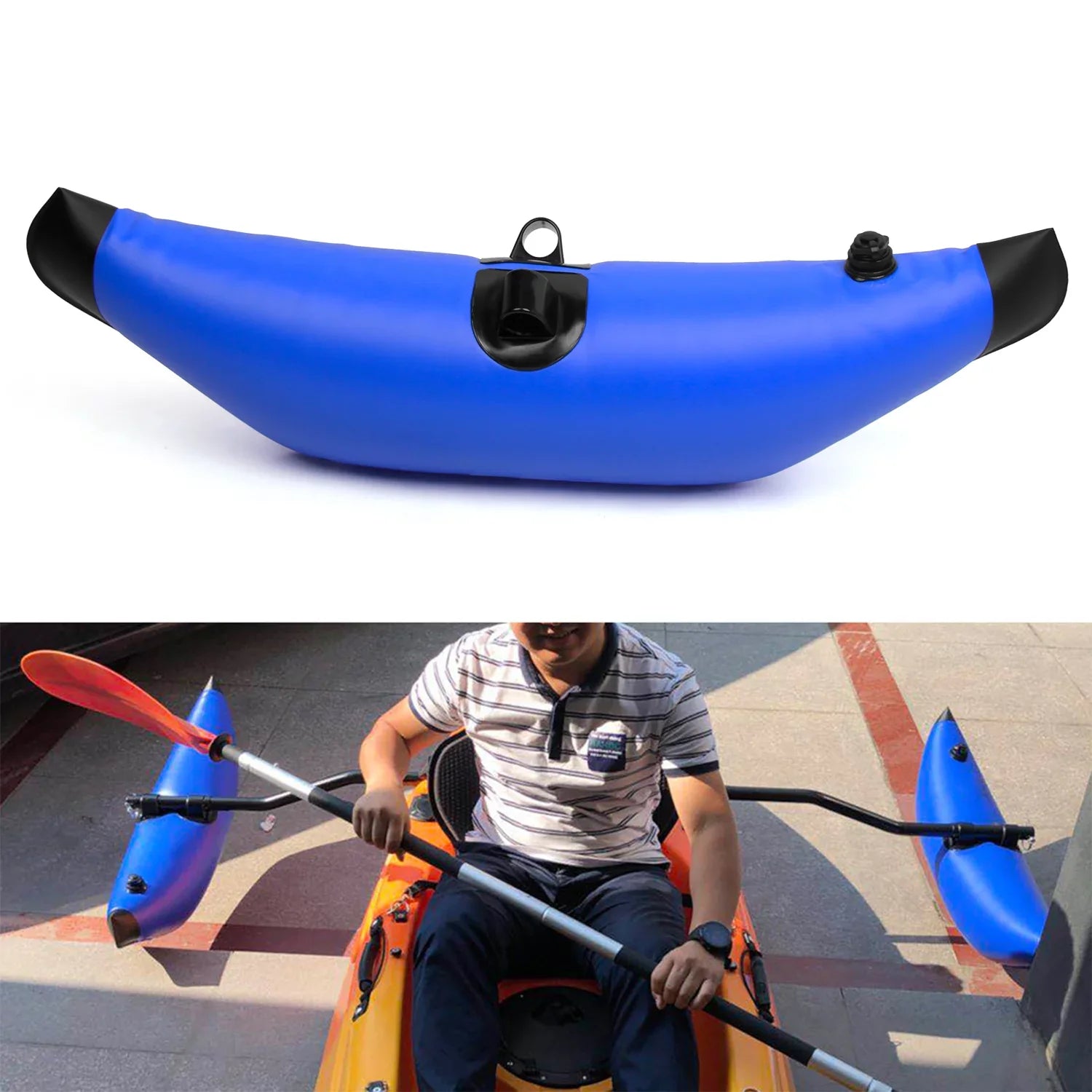 Stylish Tomshoo Kayak Float,Pvc Boat Float Stabilizer With Sidekick Arms Float Stabilizer Kit Sidekick Arms Rod Float With Sidekick Arms Rod Boat Rod Boat Float Inflatable Float With Tuyya Stabilization