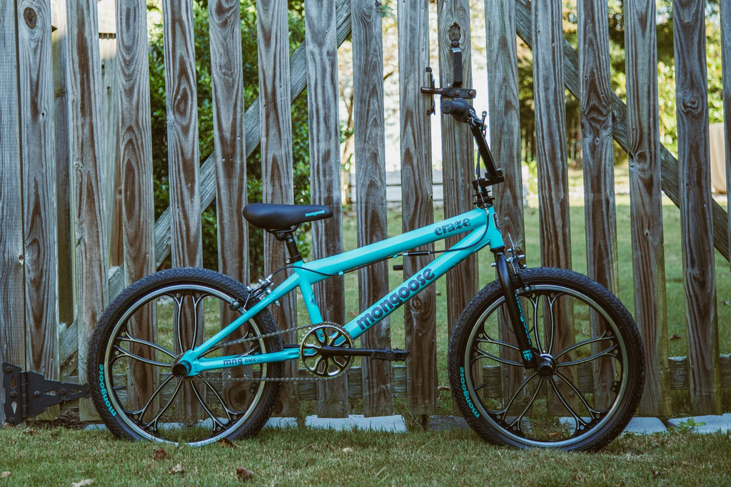 Mongoose Craze Boys and Girls 20 inch Kids BMX Bike, Ages 6+, Black and Mint - Exclusive Design