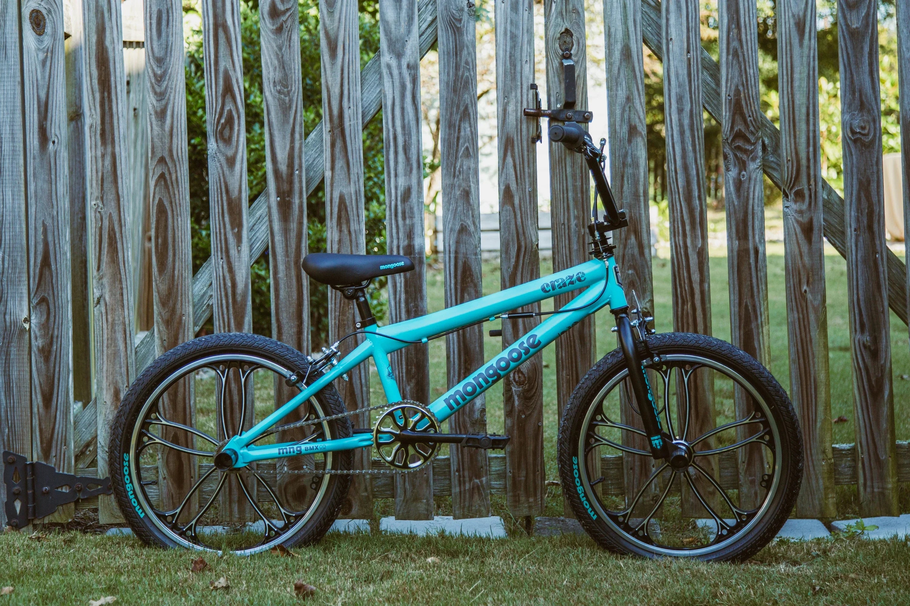 Mongoose Craze Boys and Girls 20 inch Kids BMX Bike, Ages 6+, Black and Mint - Exclusive Design