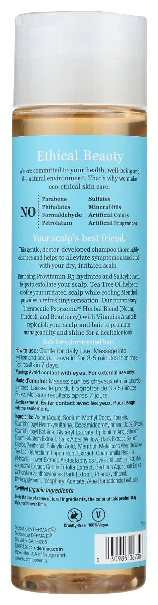 Stylish Derma-E Scalp Relief Shampoo, 10 oz