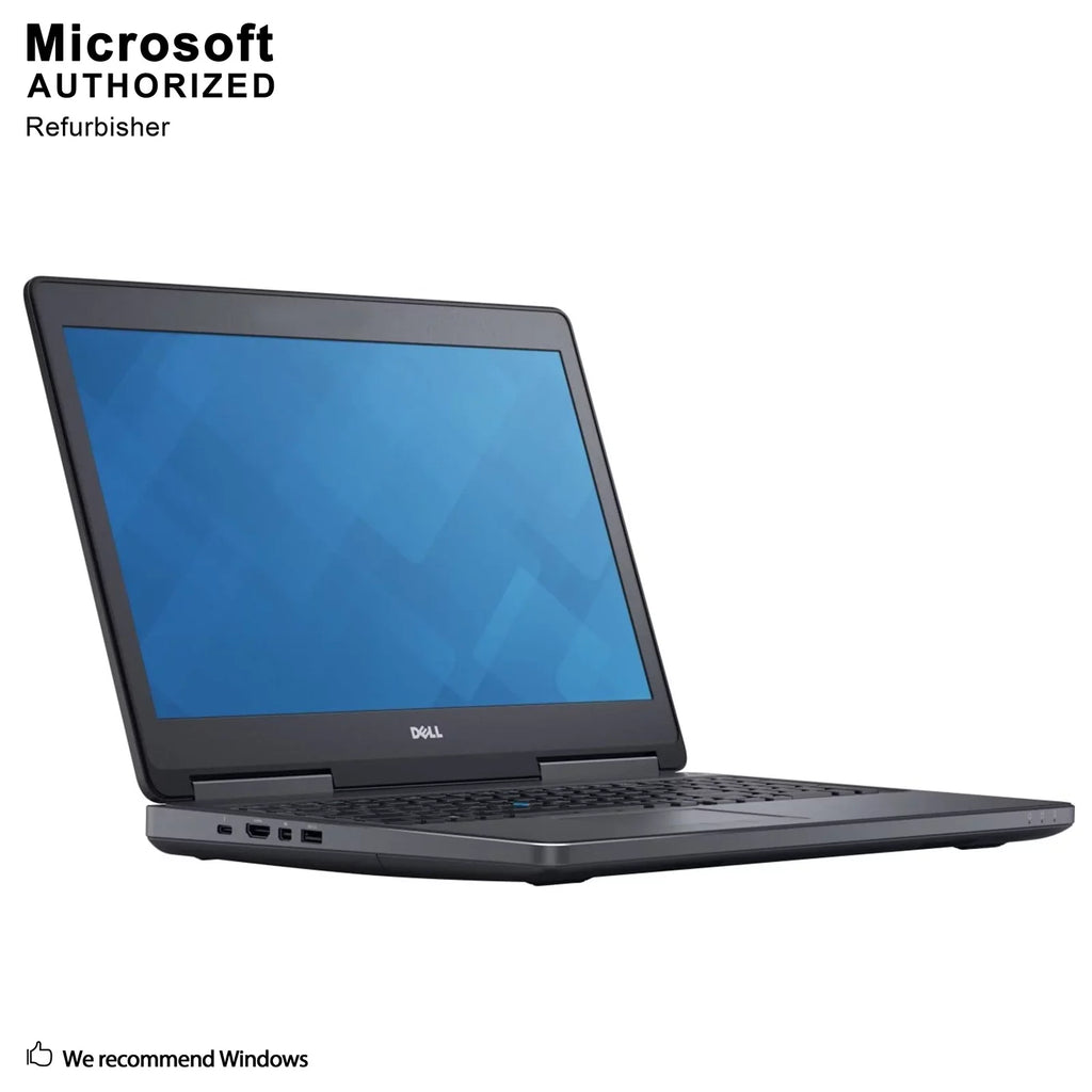Refurbished Grade A Precision 7510 15.6" Business Laptop, i7-6920HQ 2.9GHZ, 8G DDR4, 500 SSD, MDP, HDMI, Windows 10 Pro 64 Bit-Multi-Language(EN/ES/FR)