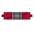 Stylish 24' x 18' 3 Piece Red/Black Lumber Tarp for Heavy Duty Truck Cargo - 18 Oz Vinly Flatbed Tarps with 8' Drop - Waterproof Tarp for Trailers to Protect Cargo from Wind, Rain, Snow and Sun