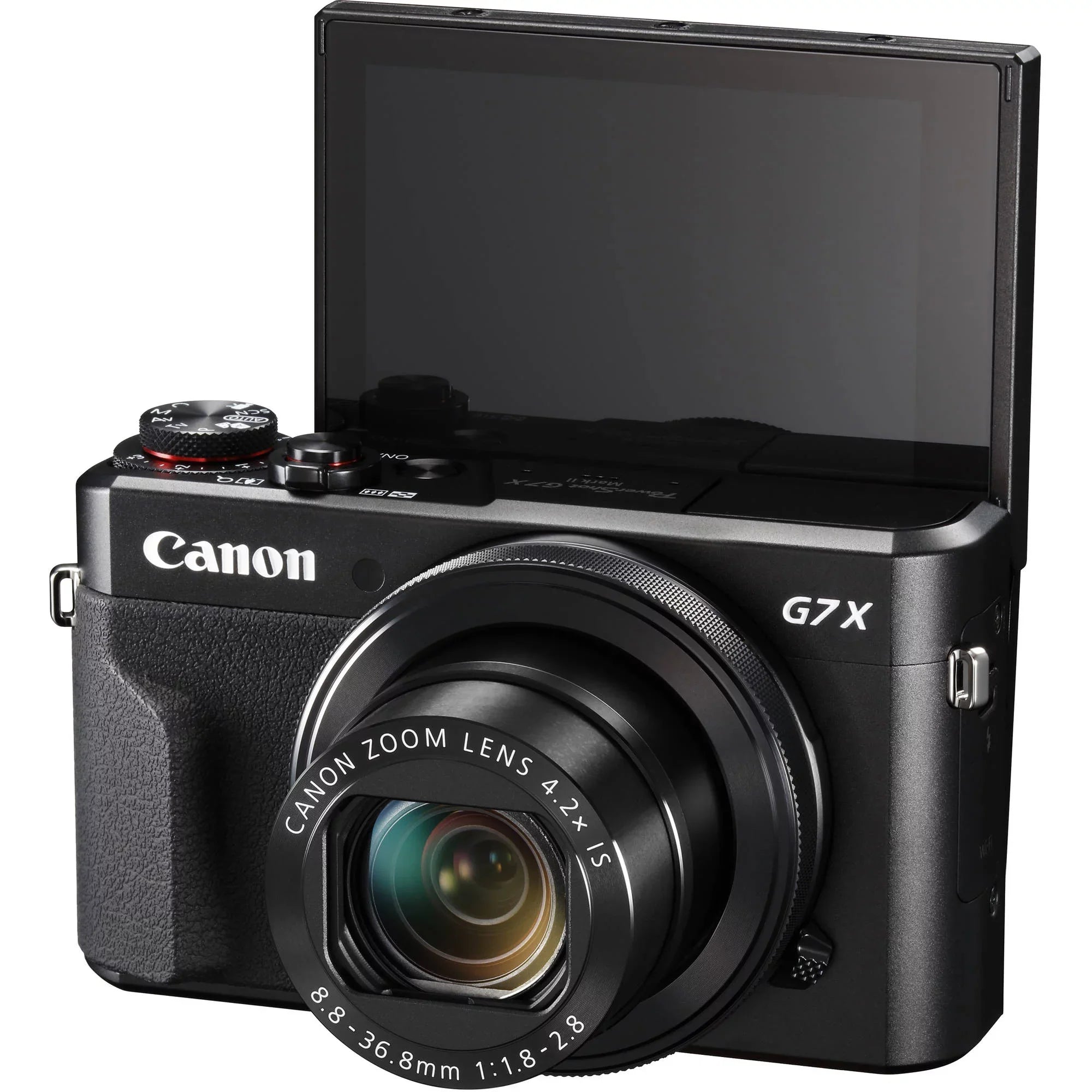 Stylish Canon PowerShot G7 X Mark II Digital Camera (Black) with Essential Accessory Bundle - Includes: SanDisk Ultra 64GB SDXC Memory Card, Extended Life Replacement Battery, Tripod, Carrying Case & More