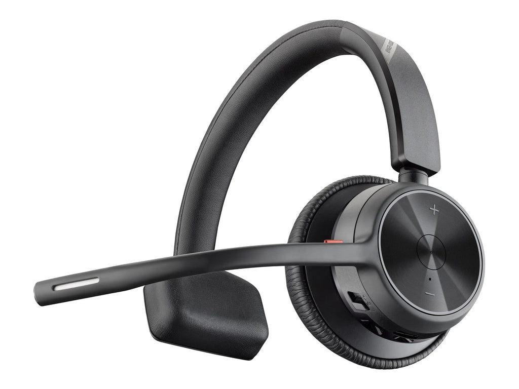Poly Voyager 4310 USB-AHeadset + BT700 dongle TAA - Google Assistant, Siri - Mono - USB Type A - Wired/Wireless - Bluetooth - 164 ft - 20 Hz - 20 kHz - On-ear, Over-the-head - Monaural - Supra-aura... - Exclusive Design