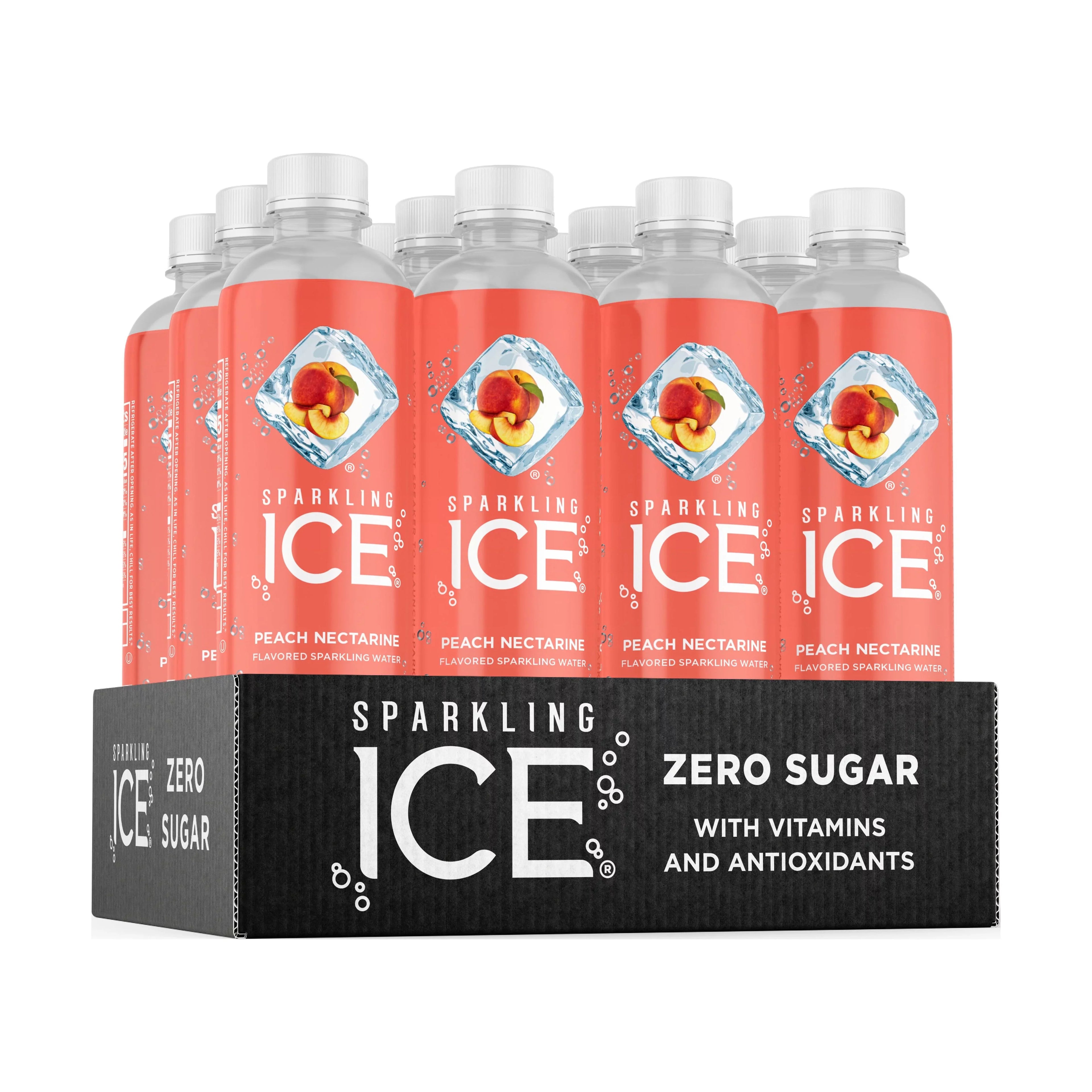 Sparkling IceÂ® Naturally Flavored Sparkling Water, Peach Nectarine 17 Fl Oz, (Pack of 12)