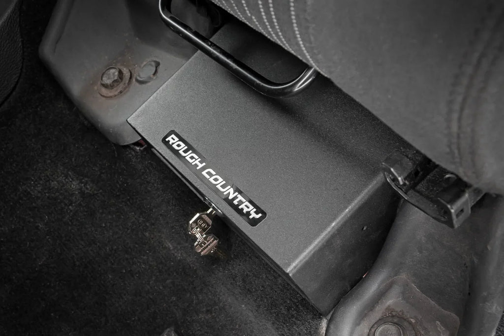 Rough Country Under Seat Lock Box for 2007-2018 Jeep Wrangler JK/JKU - 99035 - Exclusive Design