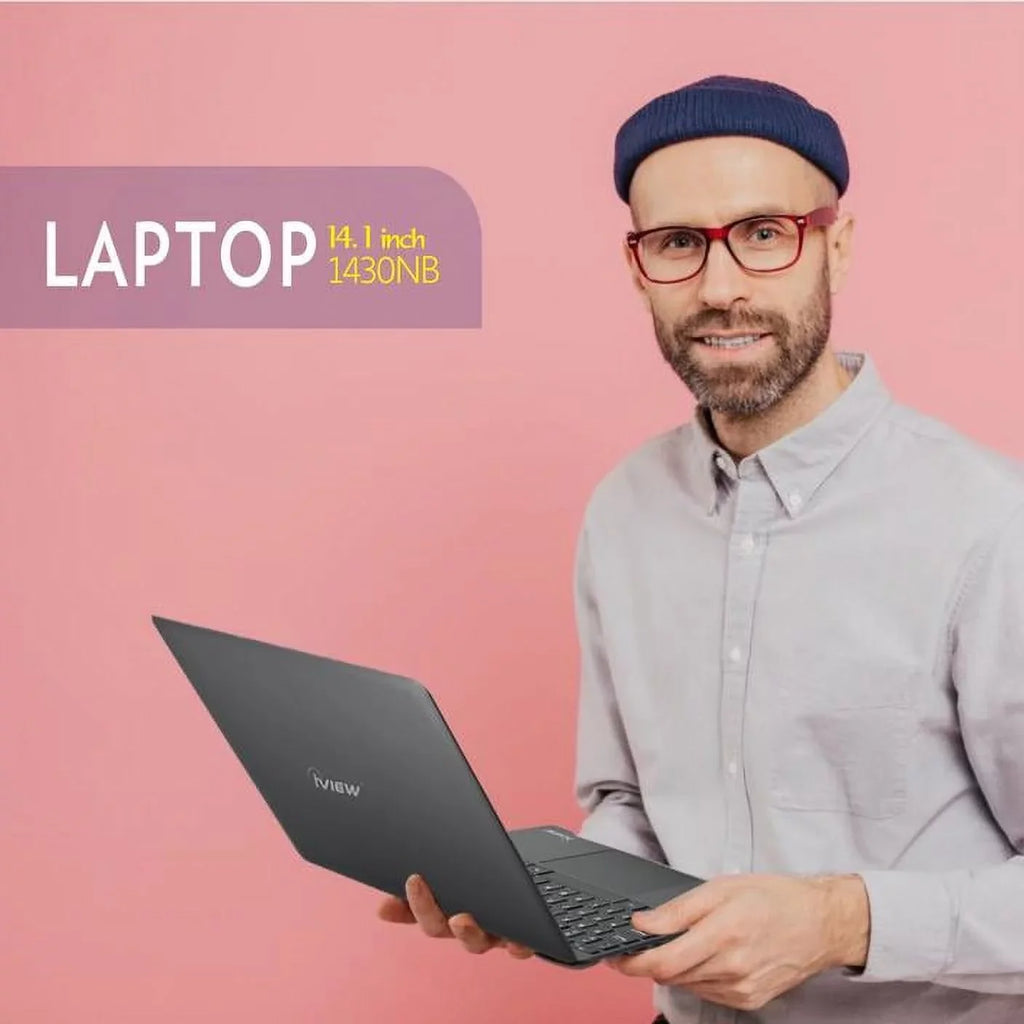 iView 1430NB-14.1in 1920x 1080 IPS High Resolution, Dual , 4GB/64GB and USB Mouse