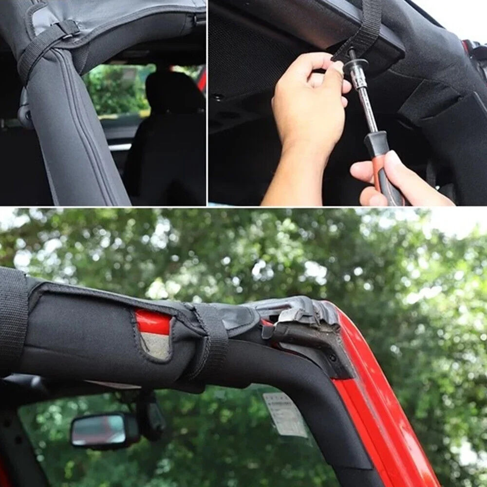 Premium Leather Sunshade Protector for Jeep Wrangler JK JKU 07-18 NEW - Ultimate Sun Protection