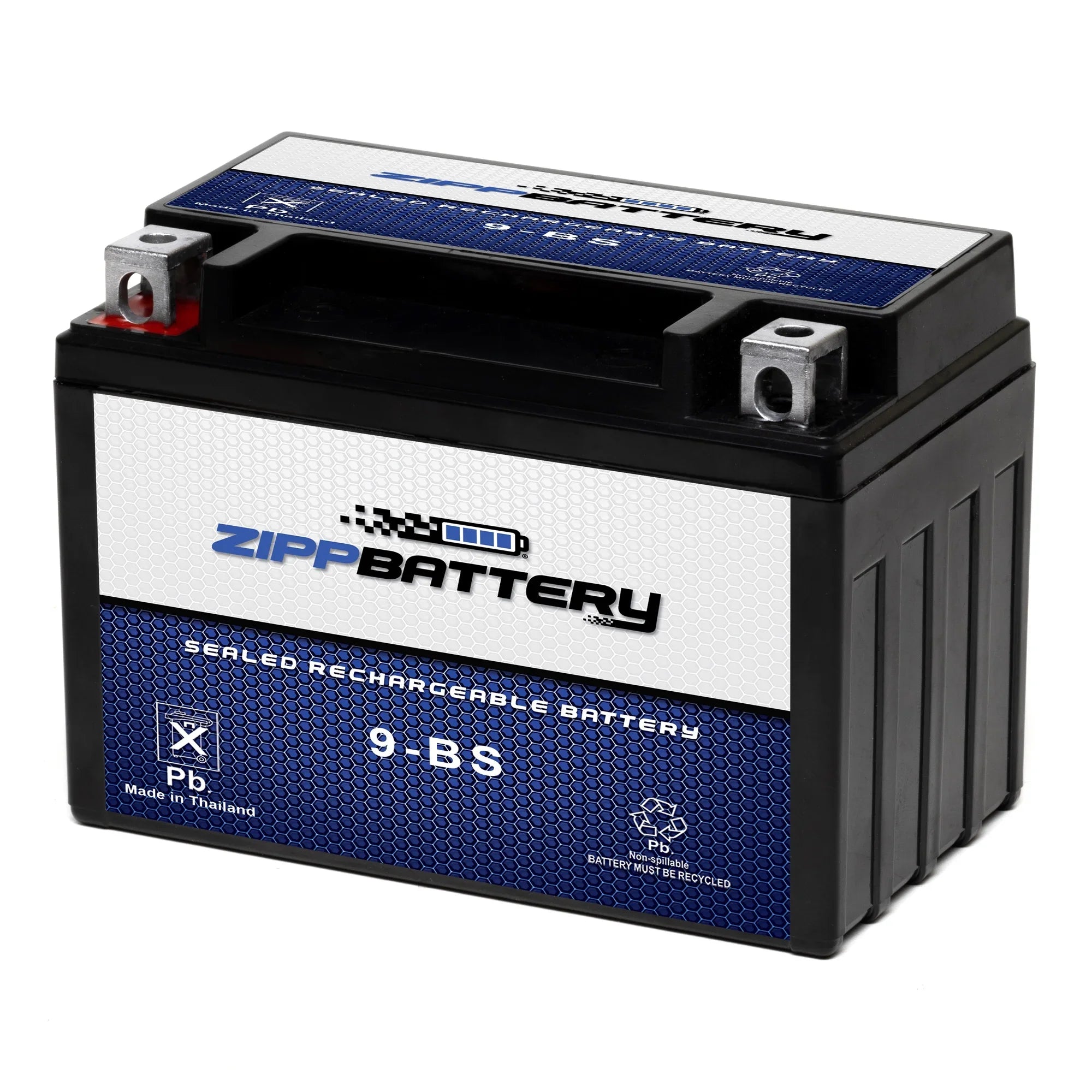 Zipp Battery YTX9-BS (9-BS 12 Volt,8 Ah, 120 CCA) Motorcycle Battery for Ktm 640cc Adventurer Duke 2000 - Exclusive Design
