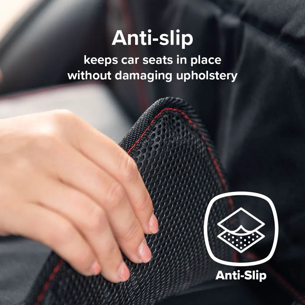 Diono Super Mat 2 Pack Car Seat Protector, Crash Tested, Water Resistant, Black - Exclusive Design