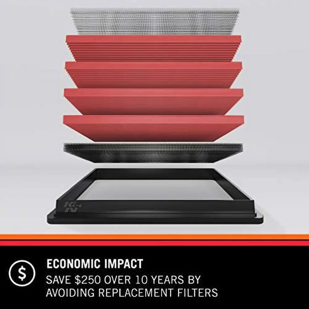 K&N 33-2313 High Performance Replacement Air Filter - Exclusive Design
