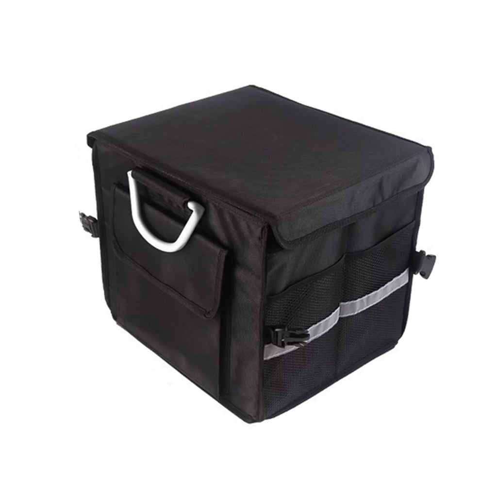 Folding Car Storage Box, Car Trunk Organizer, Oxford Cloth, Reflective Strip, 28L - Exclusive Design