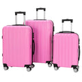 Stylish Zimtown 3-in-1 Luggage Multifunctional Large Capacity Traveling Storage Suitcase Pink