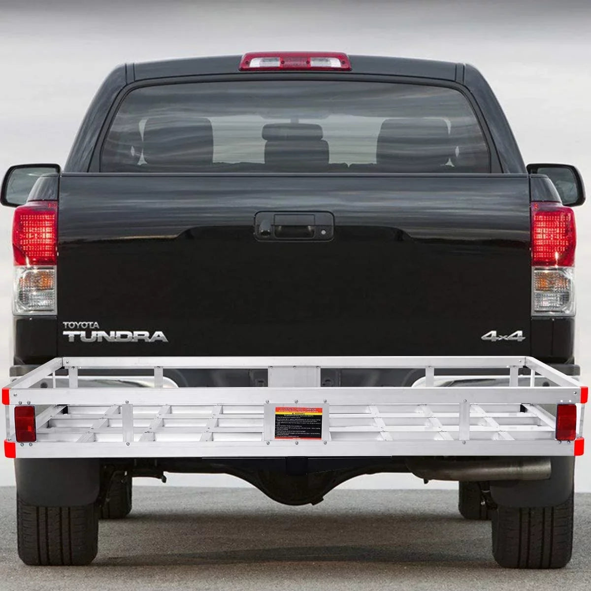 Stylish Hitch Cargo Carrier, Aluminum Trailer Hitch Cargo Carrier Fits 2â Receiver, 60â x 22â x 7â Mount Luggage Rack, Vehicle Cargo Basket for SUV, Truck, Car, 500LBS Capacity
