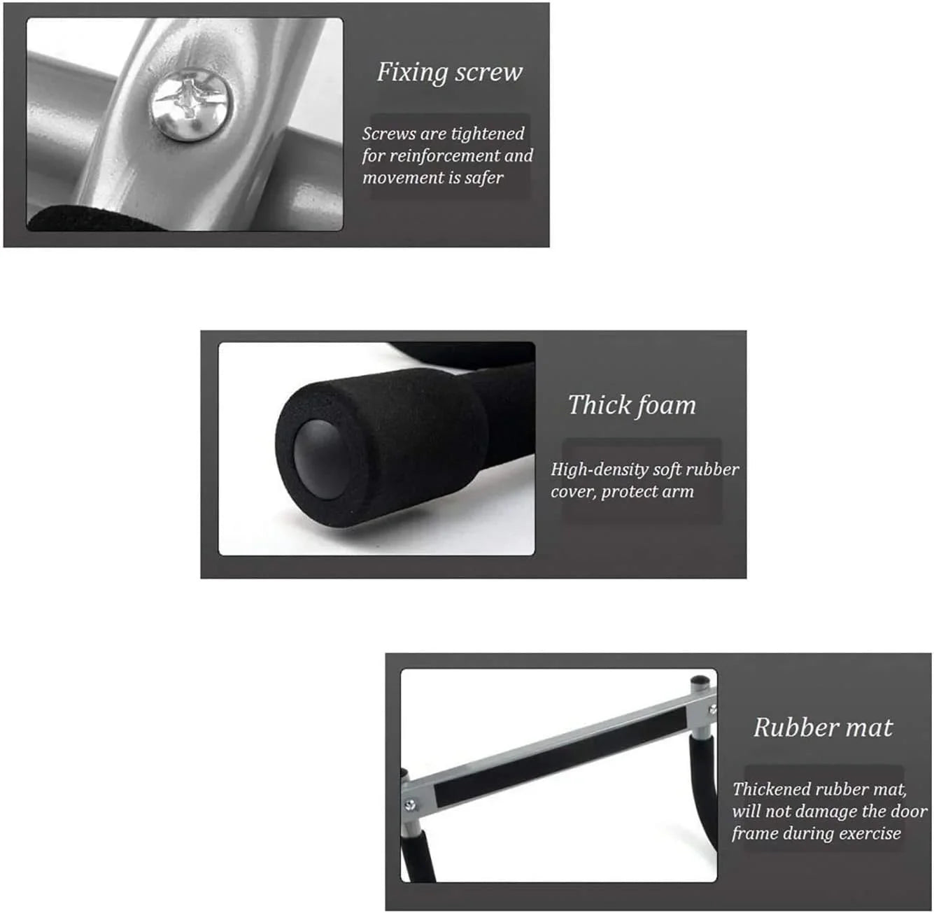 Door Pull-up Bar for Exercise, Doorway Upper Body Workout Strength Fitness Equipment for Home, Gym