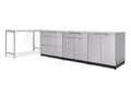 Outdoor Kitchen 5 Piece Cabinet Set in Stainless Steel with Countertops