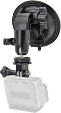 Heavy Duty Camera Car Windshield Mount with 1/4-20 Adapter for GoPro Hero Series and All Cameras - Exclusive Design