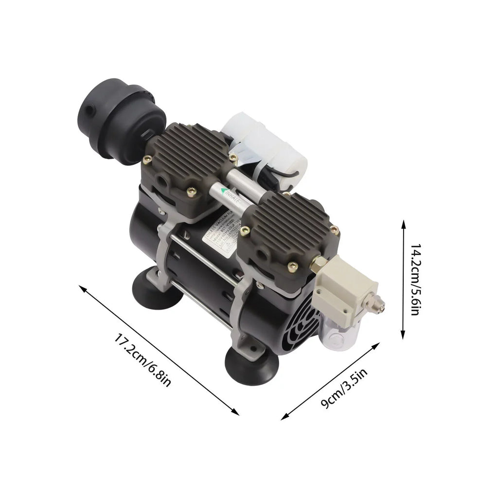 95kpa Industrial Oilless Diaphragm Vacuum Pump Oil Free Vacuum Pump+Air Filter - Exclusive Design