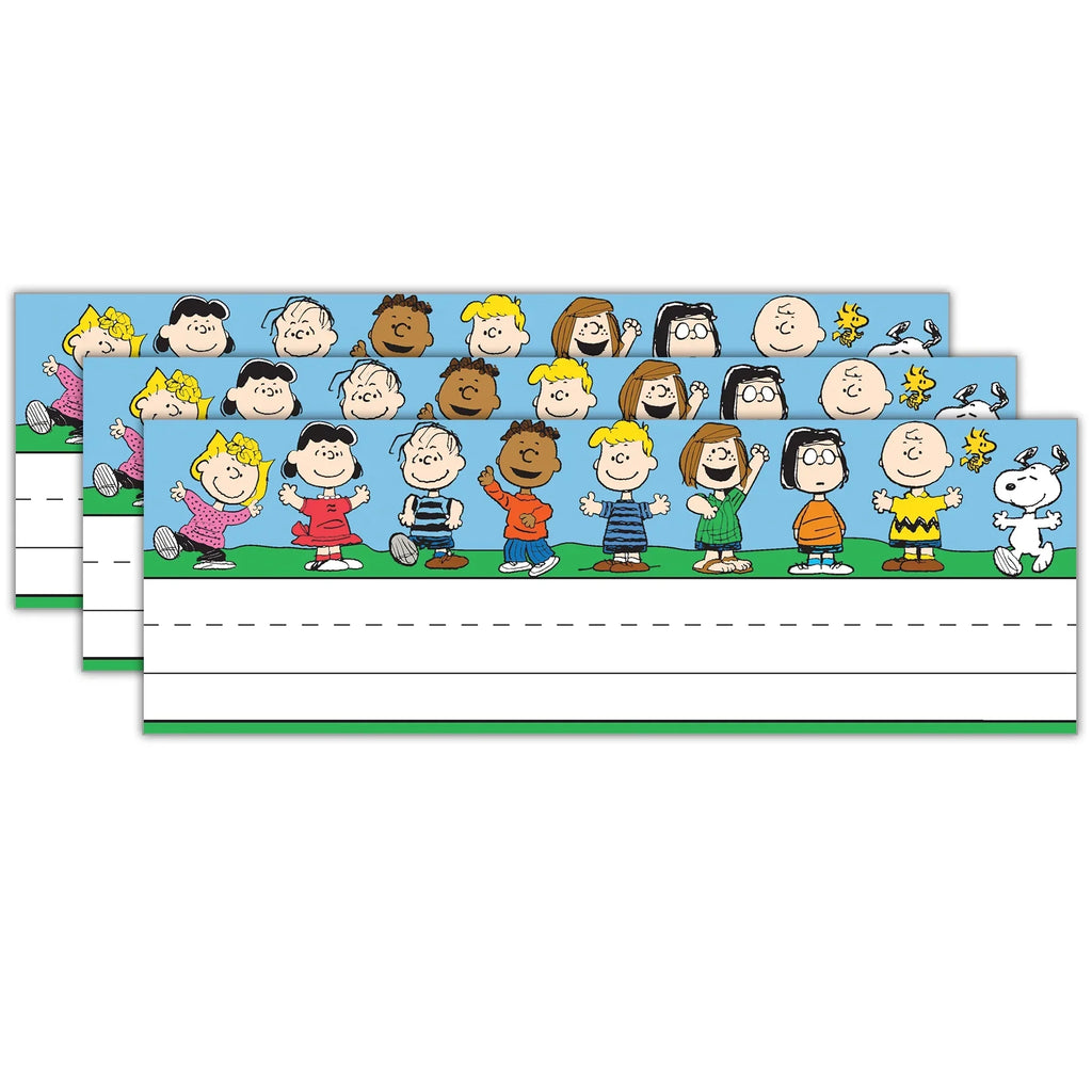 Eureka Peanuts Tented Name Plates, 36 Per Pack, 3 Packs - Exclusive Design