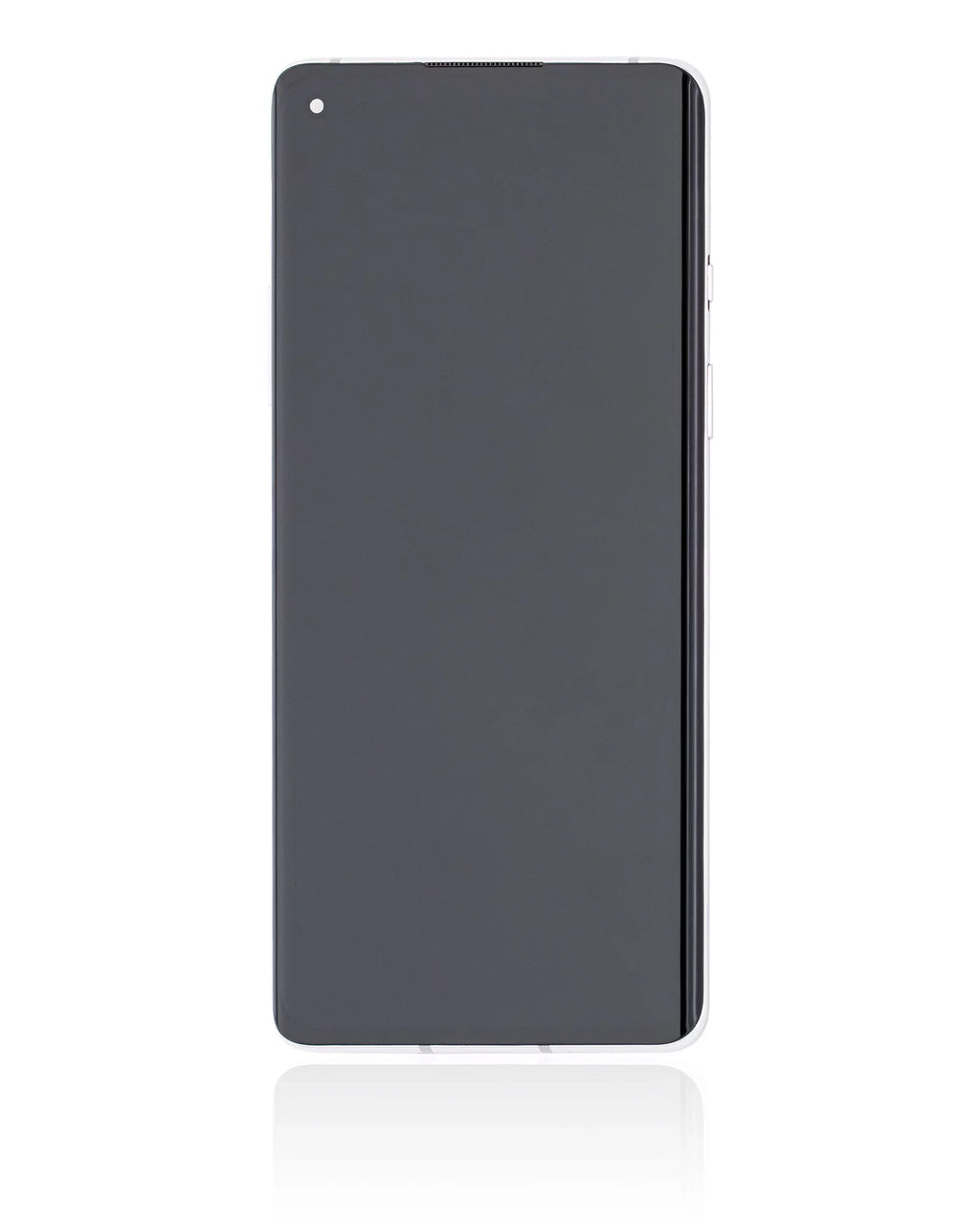 Stylish Replacement OLED Assembly With Frame Compatible For OnePlus 8 / 5G (Non-Verizon 5G UW Frame) (Refurbished) (Polar Silver)